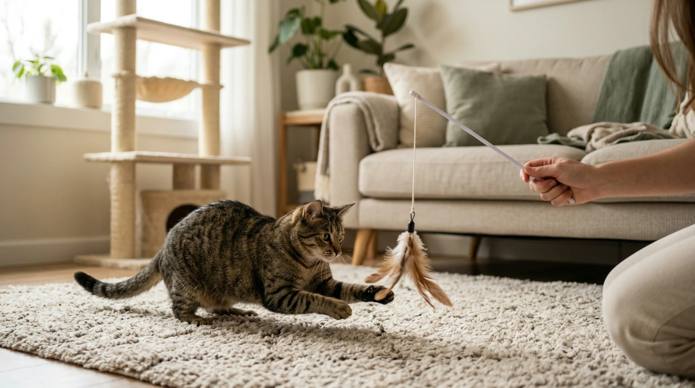 Feather Cat Teasing Stick: Play Tips for Happier Cats